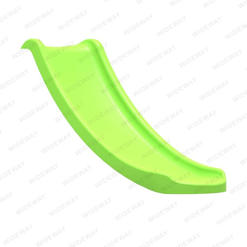Hoe maak je de plastic glijbaan schoon als deze vuil is?