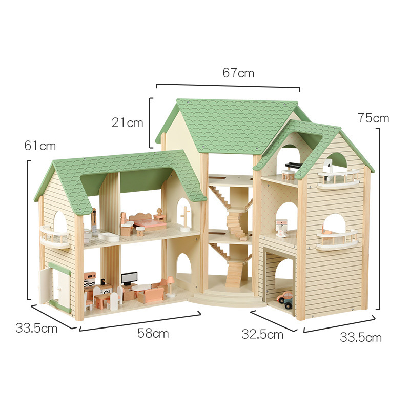 Op zoek naar een modulaire hoek houten poppenhuis voor uw winkellijn?