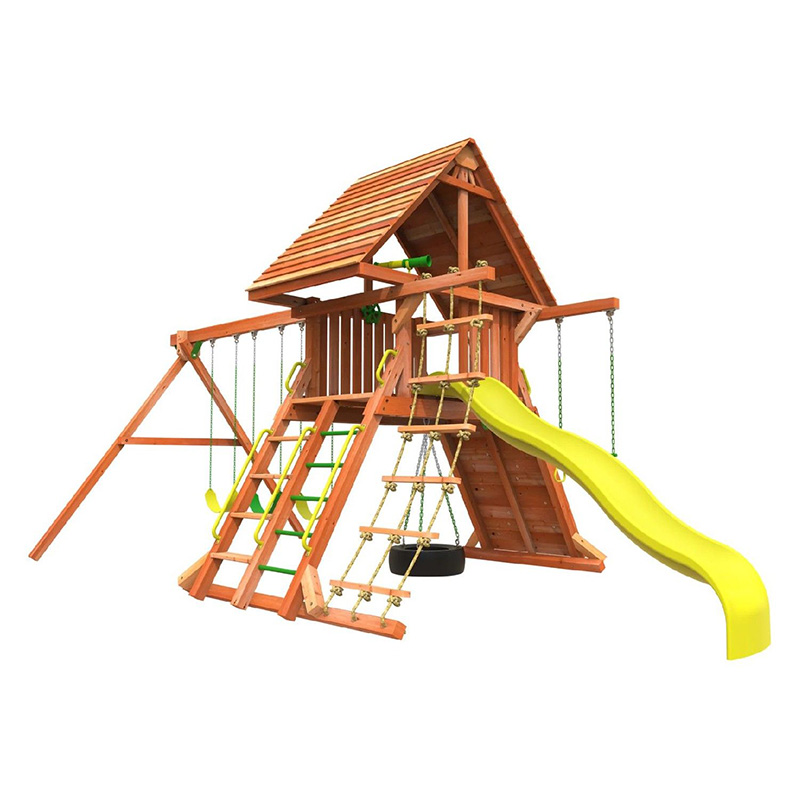 Highline retraite houten swing set