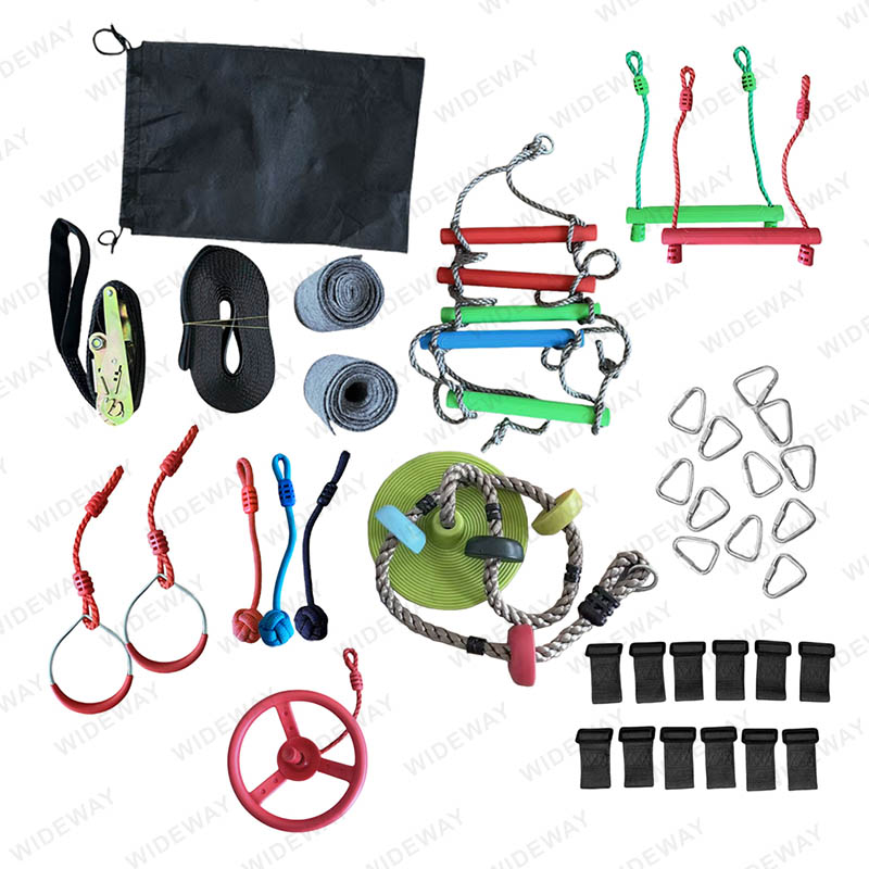Slackline swingset